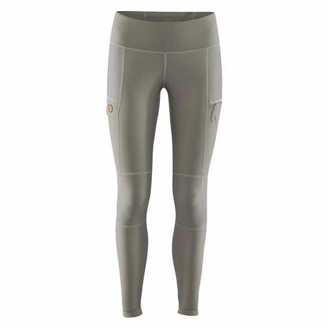 Fjallraven Women Abisko Trekking Tights Grey PH302092 Philippines